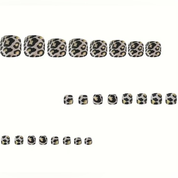 Fun Themed Fake Press On Toe Nails NWT - Picture 2 of 9